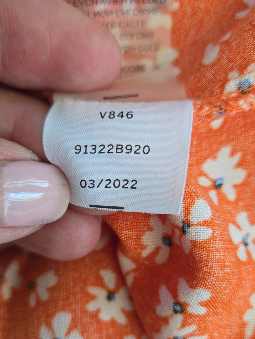 Vince Camuto Orange and White Ditsy Floral Maxi Sundress Summer Beach Size XXS - Picture 6 of 8